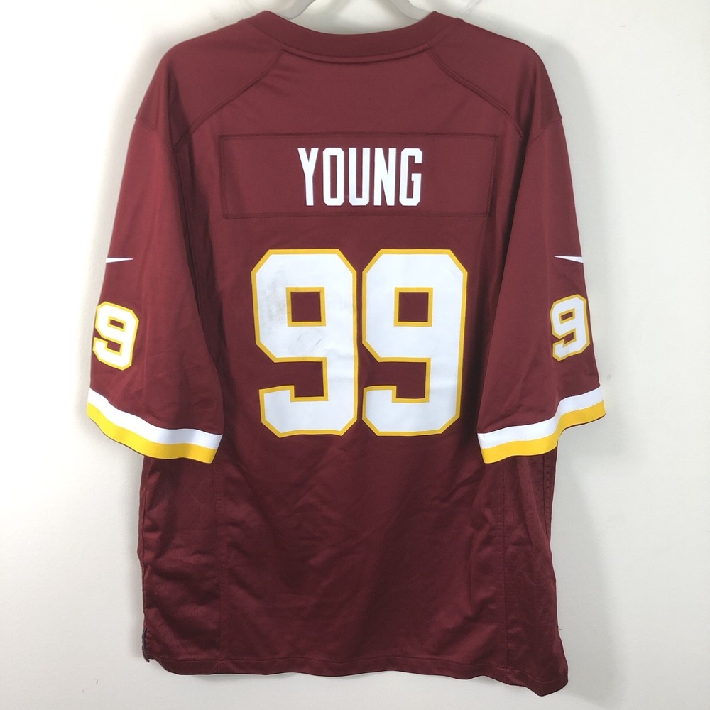 Nike NFL Washington Commanders Chase Young #99 Football Jersey Men's XL Maroon
